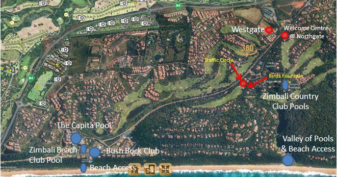 Zimbali Pool Locations